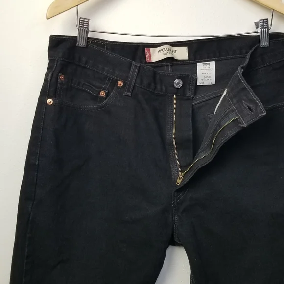 Levi's 505 Men's Black W36 L34 - Picture 6 of 11